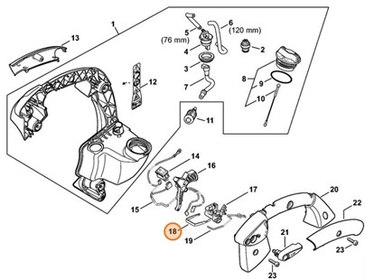 Sprężyna ryglująca, Stihl 42411824204