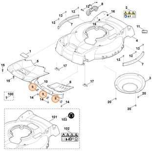 Płytka wspornika, Stihl 63837635400