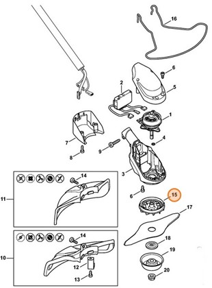 Koło łopatkowe wentylatora, Stihl 48636003200