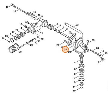 Pierścień uszczelniający 30x3,5, Stihl 96459457845