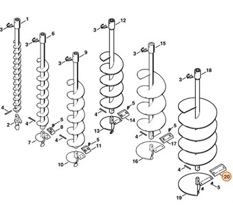 Nóż / noże Ø 200 mm, Stihl 44046823105