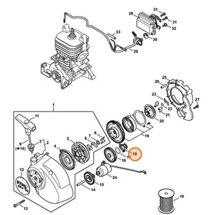 Czołowe koło zębate, Stihl 42441956702