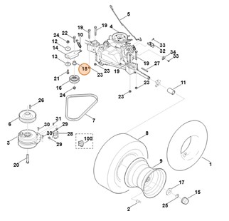 Tulejka odległościowa, Stihl 61407642815