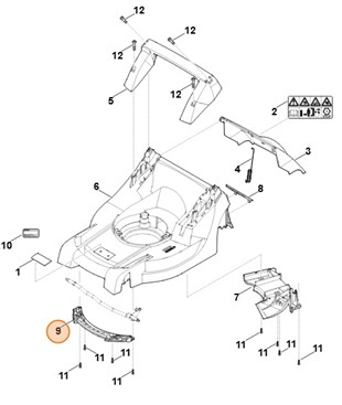 Osłona osi, Stihl 63387060710