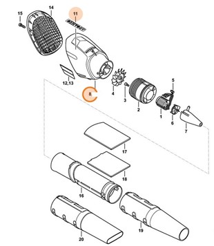 Kanał zasysający, Stihl 48667609801