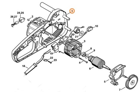 Obudowa silnika, Stihl 12086021201