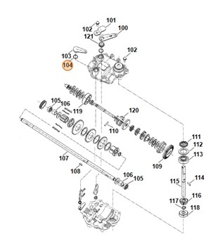 Pierścień uszczelniający 14x2,5, STIHL 96459451390 
