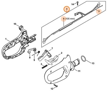 Linka gazu, Stihl 42371801106