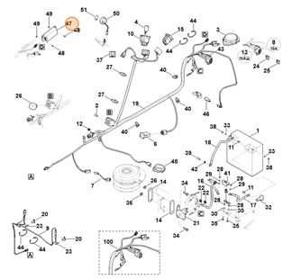 Moduł układu elektronicznego, Stihl 61604301401, 61604301410