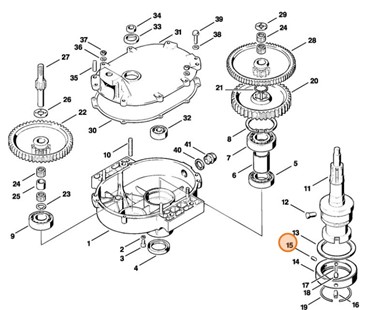 Trzpień napinający 5x12, Stihl 93806202570