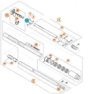 Wiązka kabli, Stihl LA034403003