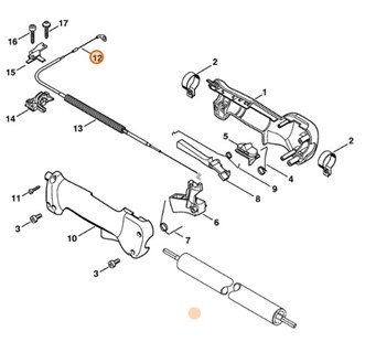 Cięgno sterowania główną przepustnicą, 41341801107