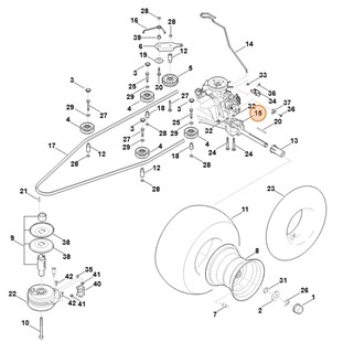 Przekładnia T3-AHBF-2X3C-1TX4, Stihl 61706400120