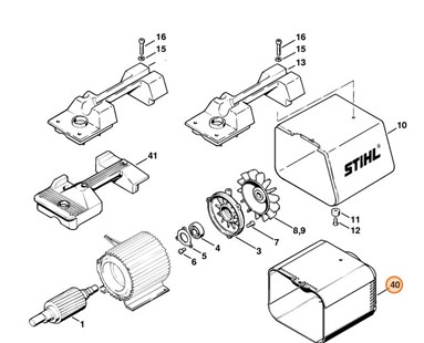 Pokrywa, Stihl 47037062100
