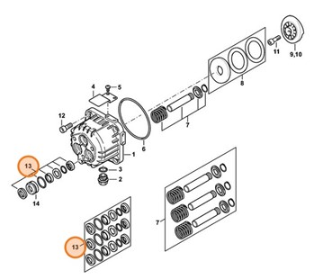 Zestaw uszczelek, Stihl 47880071001