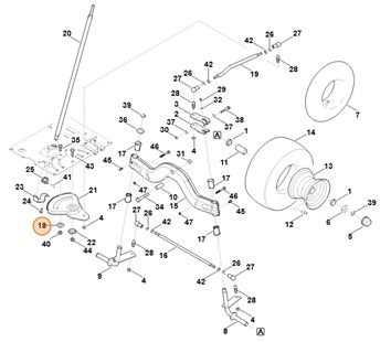 Tulejka łożyska, Stihl 61657633000